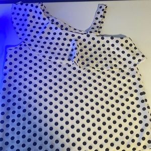 Monteau Girl Polka Dot Top